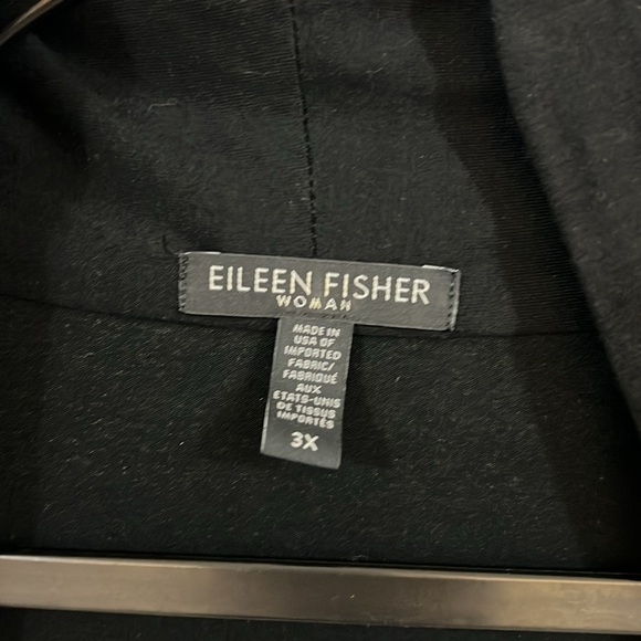 Eileen Fisher Long Black Vest Top - Picture 4 of 8